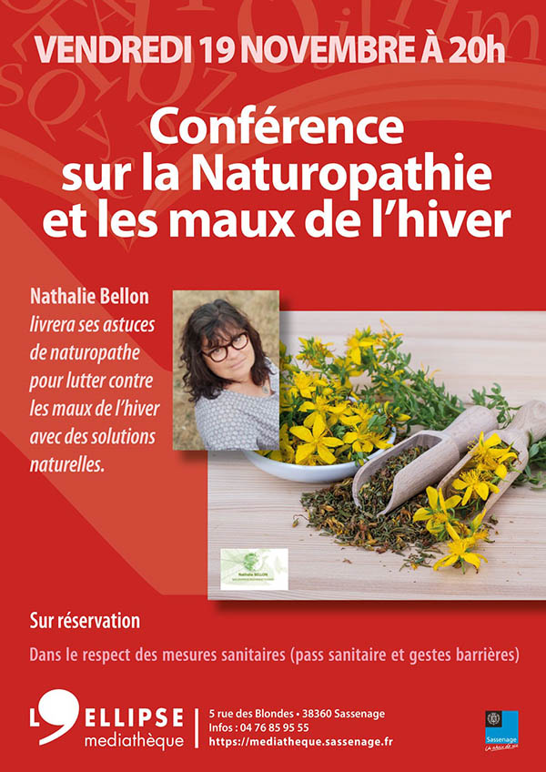 CONFERENCE sur la Naturopathie et les mots de l'hivre Nathalie Bellon Naturopathe 38360 Sassenage